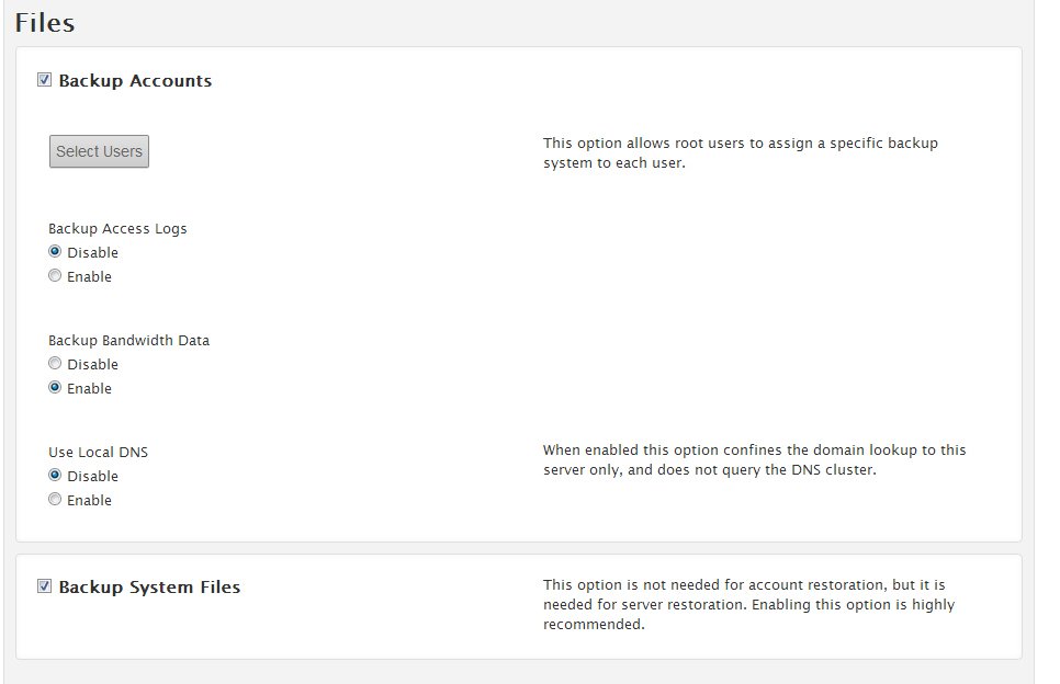 Backup Configuration Backup Configuration