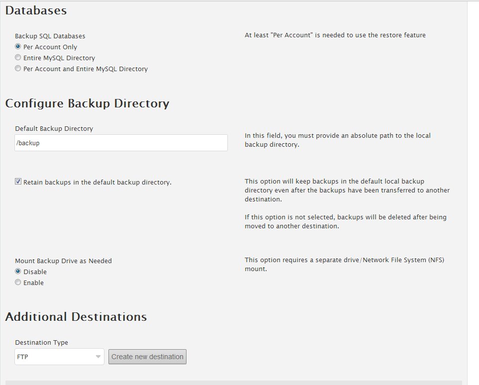 Backup Configuration Backup Configuration