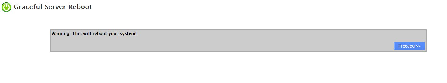 System Reboot System Reboot WHM cPanel